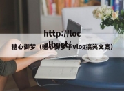 糖心御梦（糖心御梦子vlog搞笑文案）