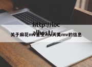 关于麻花mv星空mv天美mv的信息